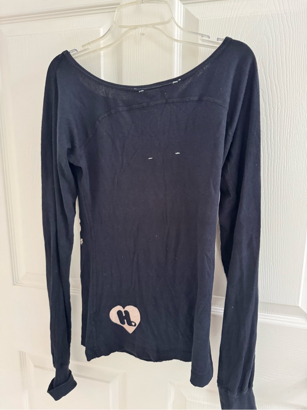 Harajuku Lovers Black Tee with White Waffle Tag - Picture 3 of 4